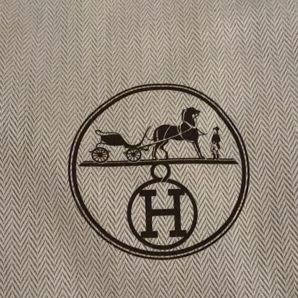 2 Hermes shoe dust bags